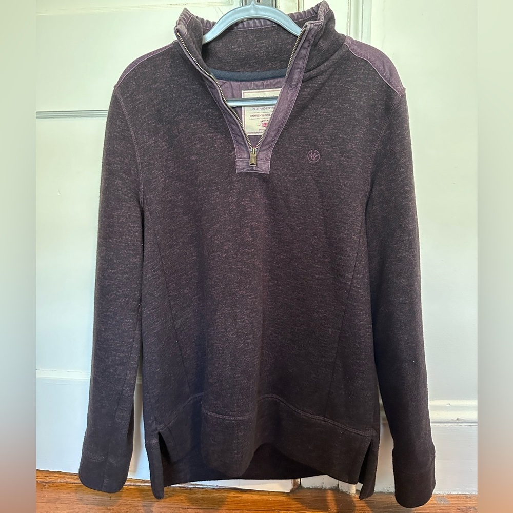 Burgundy Quarter-Zip Fat Face Sweater